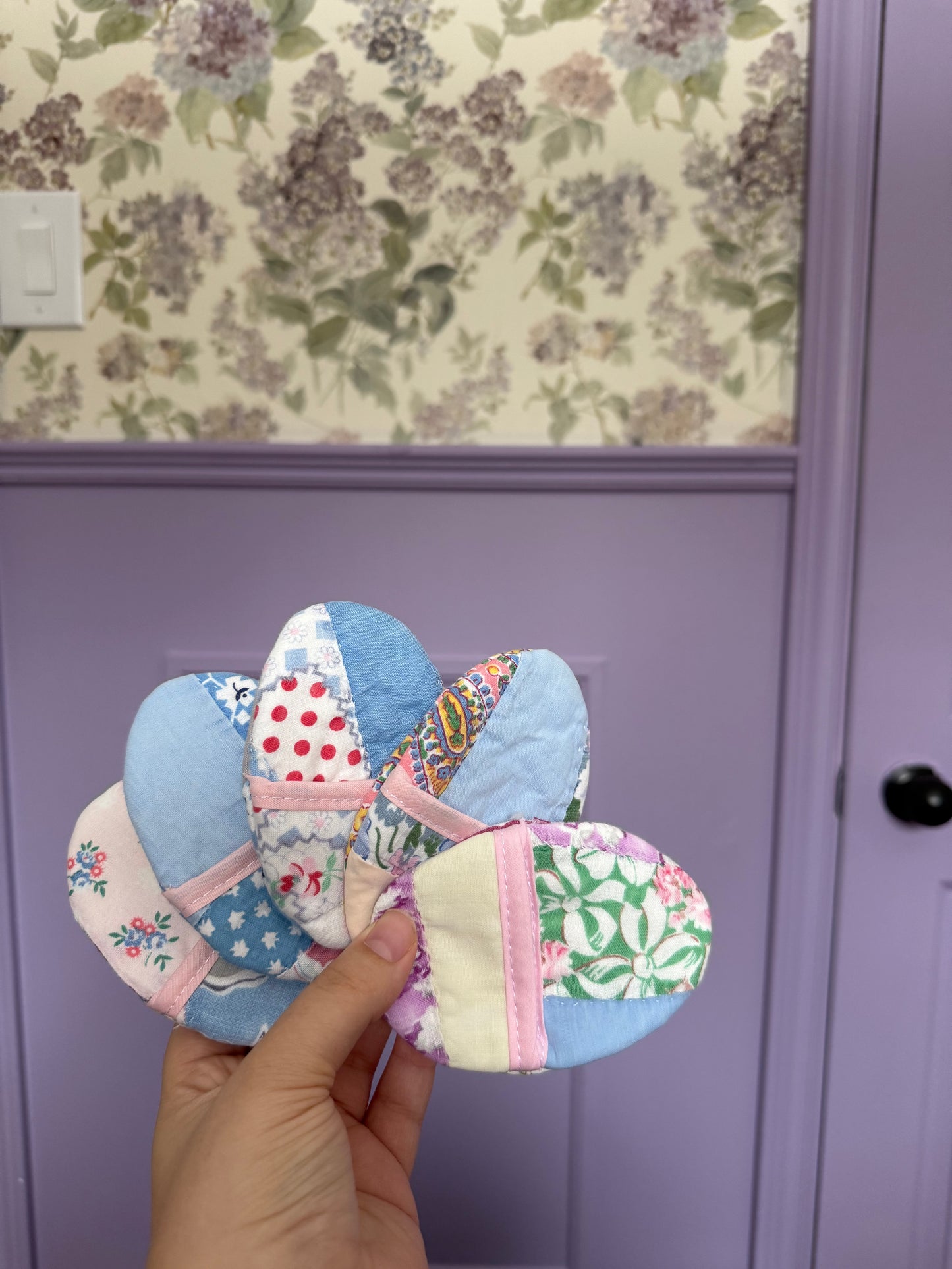 Heirloom Quilt Easter Egg Set #4