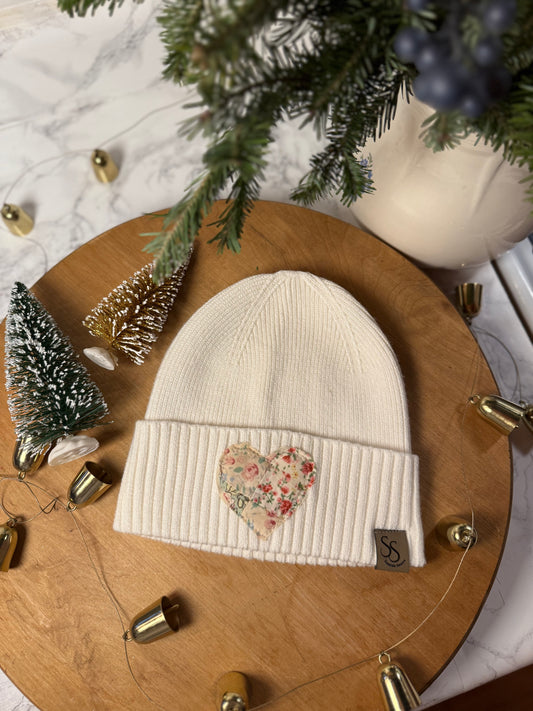 Heart Patch Toque [WHITE 2]